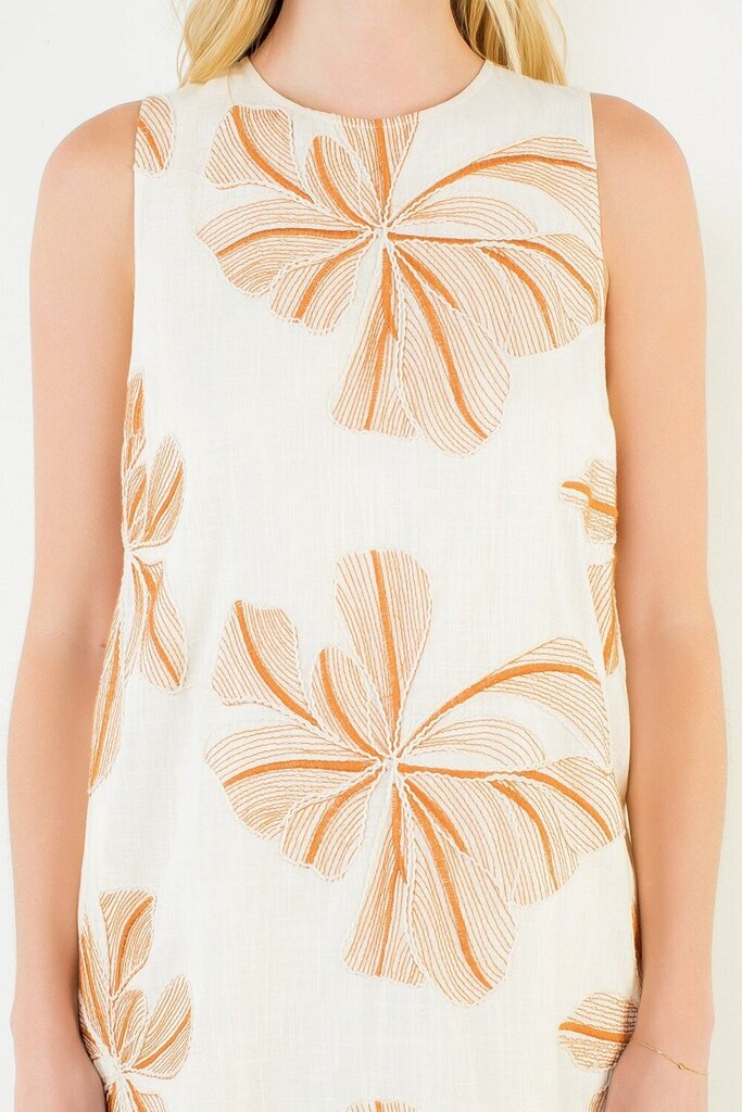 Sleeveless Floral Dress