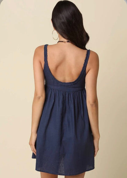 Baby Doll Tie Mini Dress