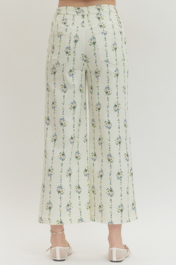 Floral Print Wide Leg Pant