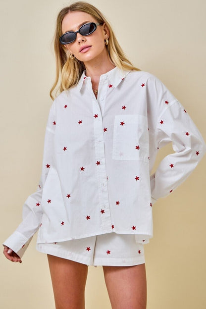 7/4 Stars Oversize Buttondown
