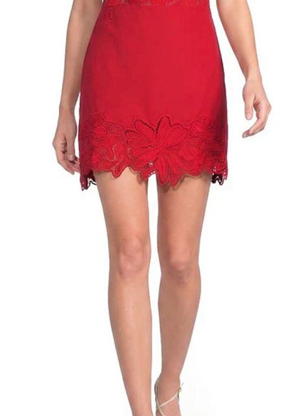 Kayla Eyelet Mini Skirt