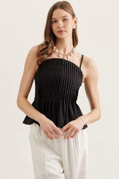 Pleated Cami Top