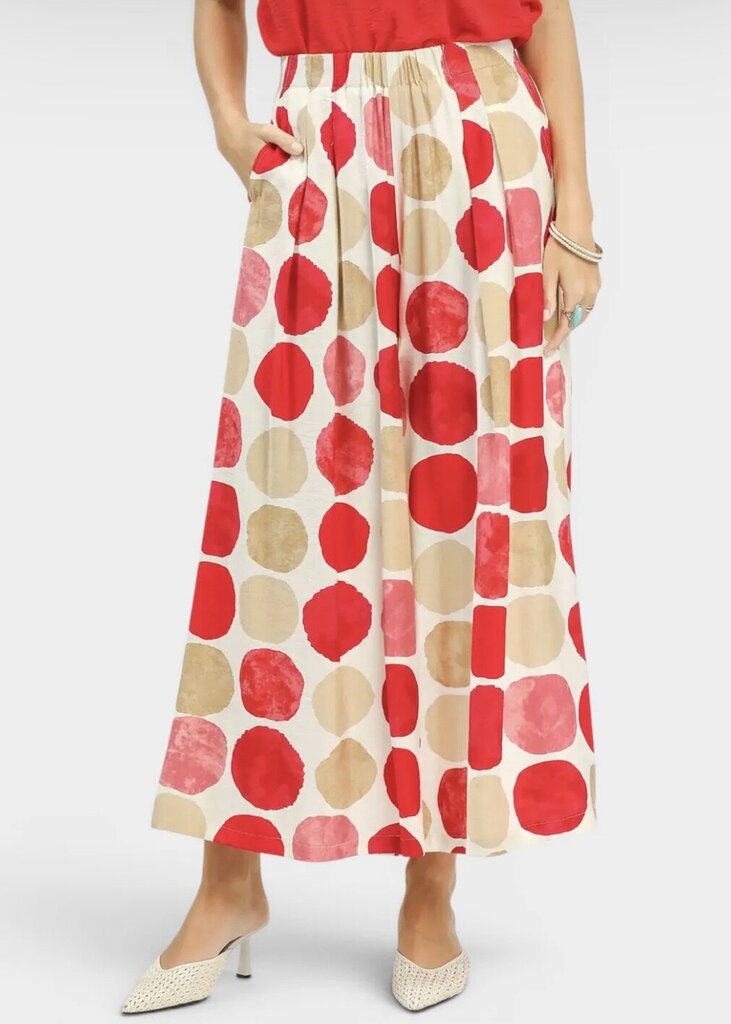 WideLeg Dot Print Pant