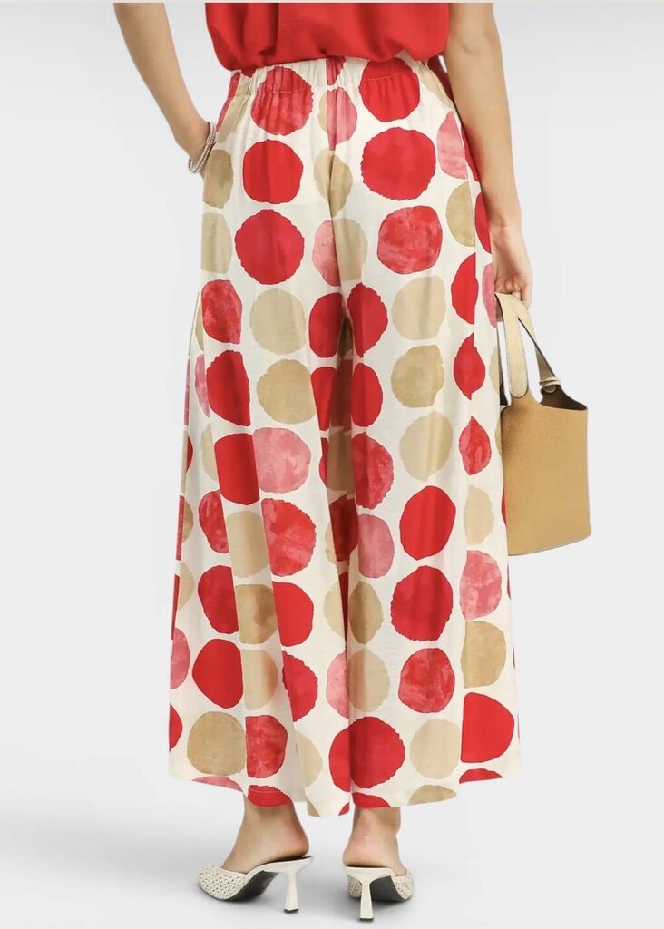 WideLeg Dot Print Pant