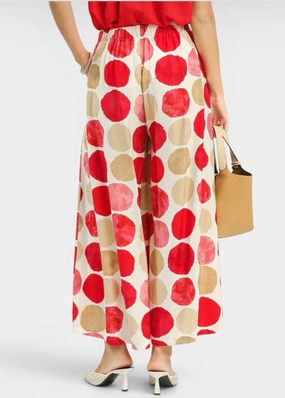 WideLeg Dot Print Pant