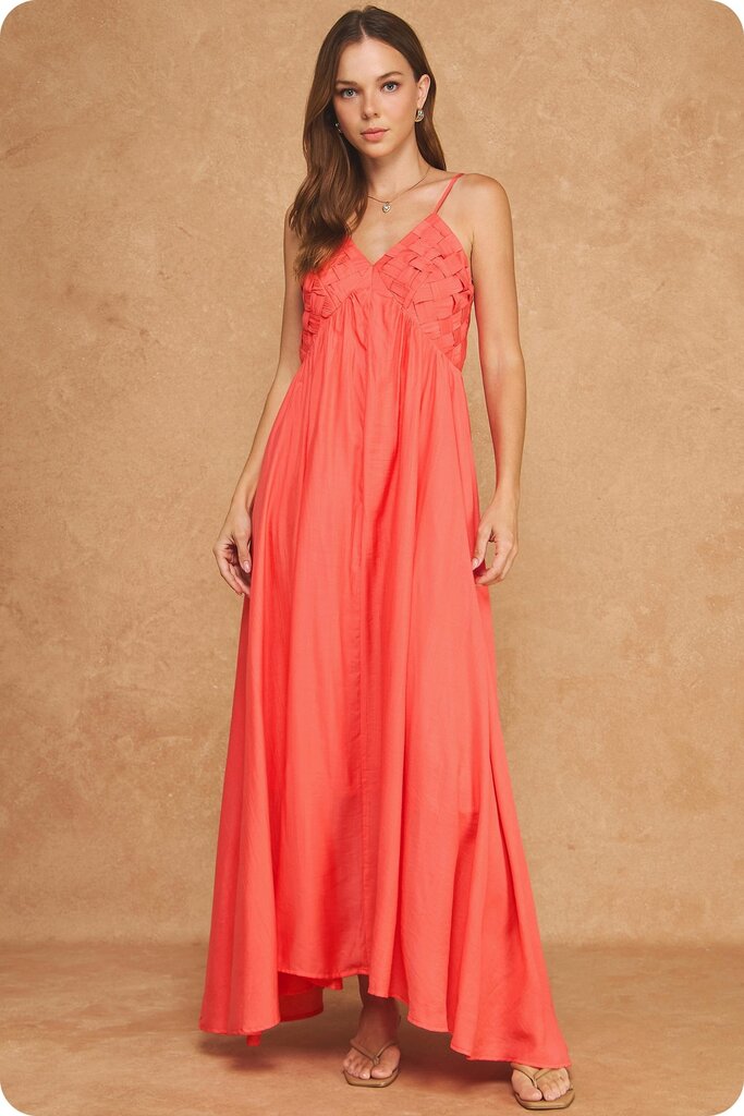 Woven Lattice Maxi dress