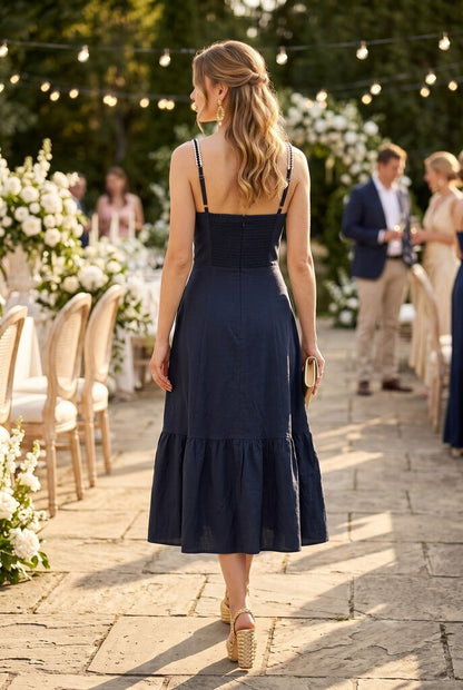 Sweetheart Lace Midi Dress