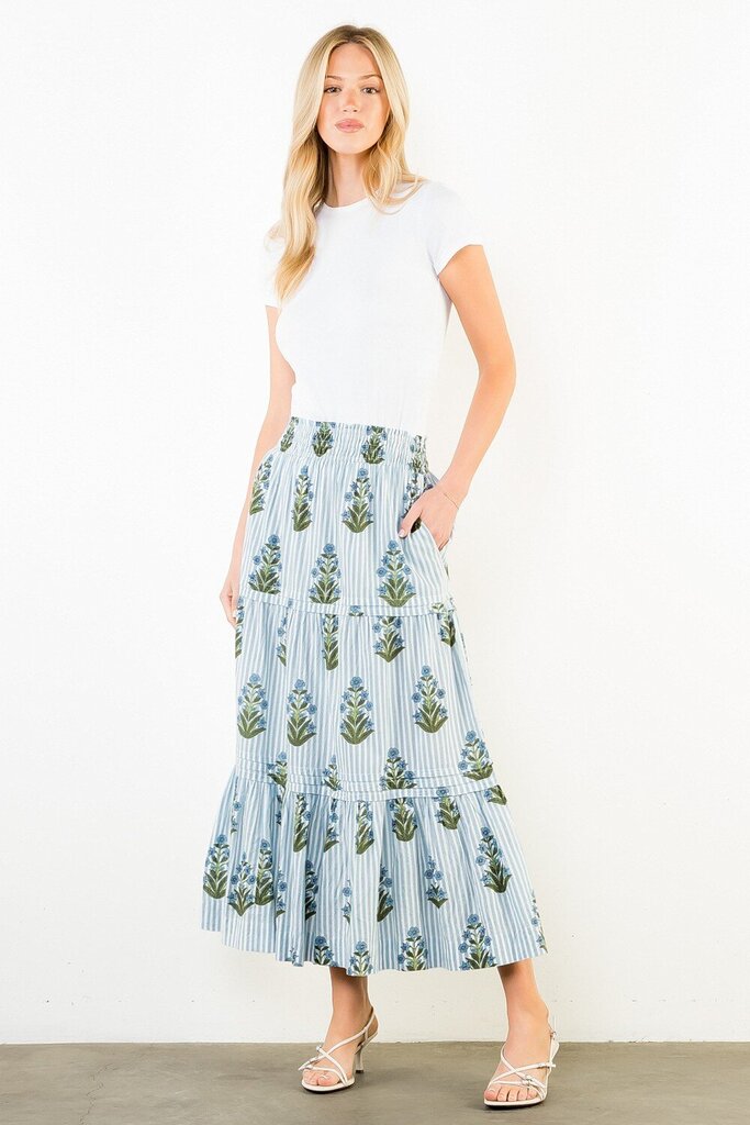 Floral Midi Skirt