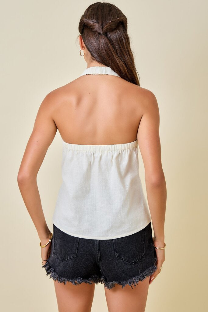 Halter Double Twist Top