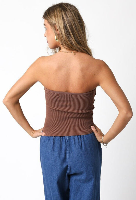 Laken Sweater Tube Top