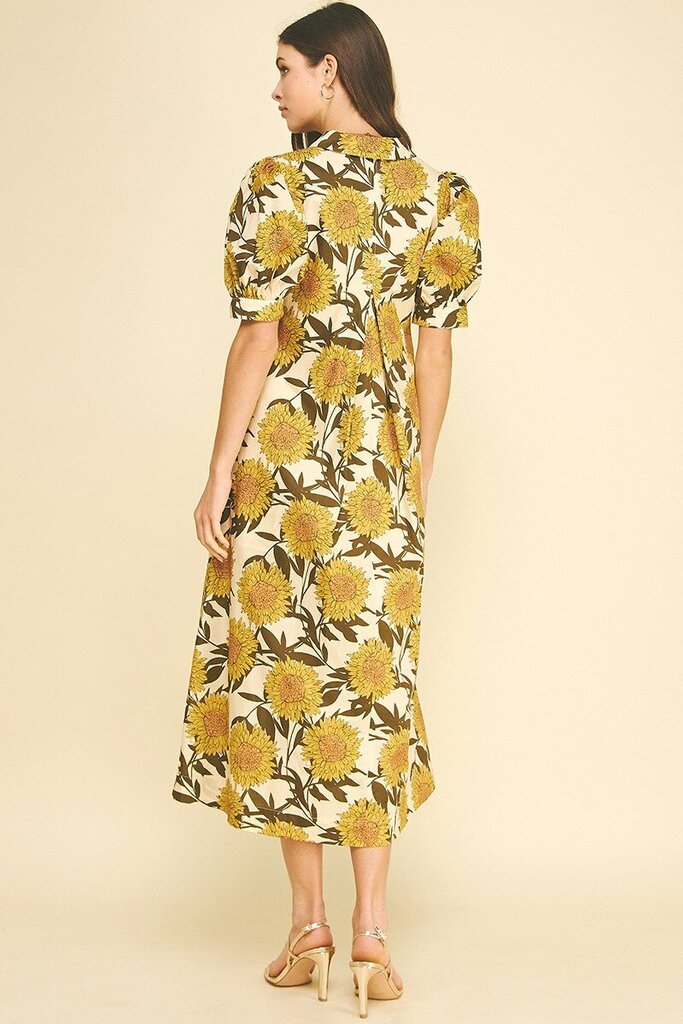 Sunflower Midi Dress