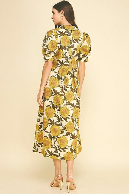 Sunflower Midi Dress