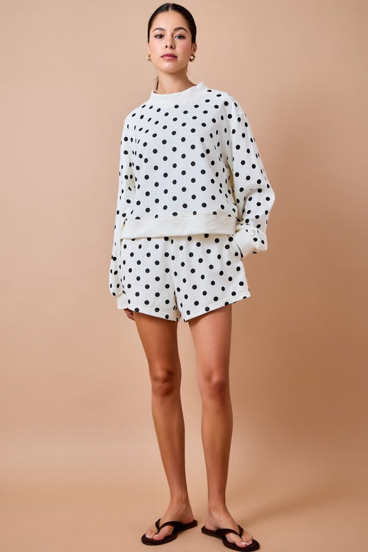 Polka Dot Sweatshirt