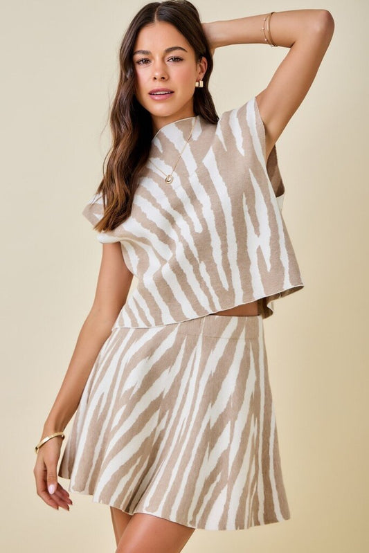 Boxy Tiger Sweater Top