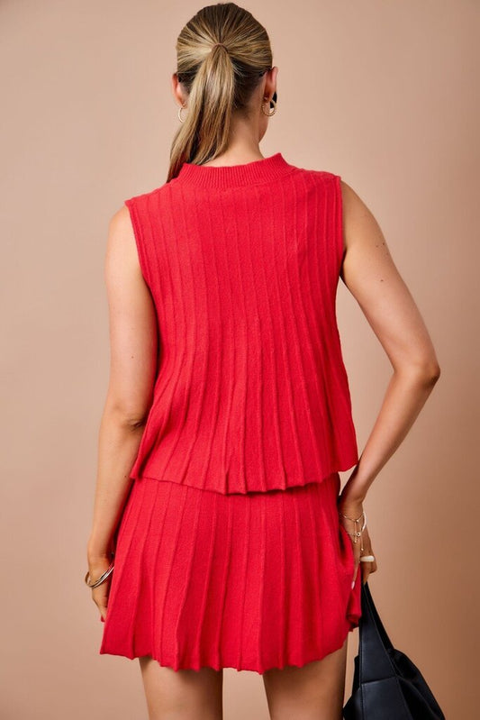 Ribbed ALine Sweater Vest