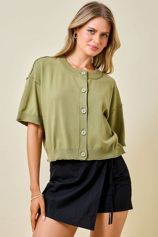 Button Up Knit Cardigan
