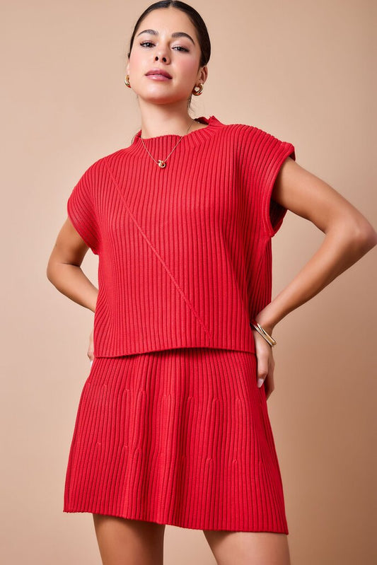Ribbed Sweater Vest