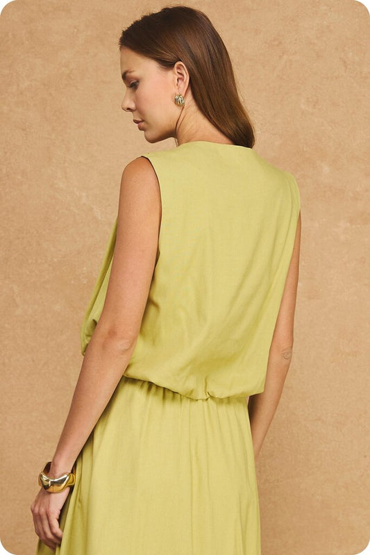 Pleated Bubble Top
