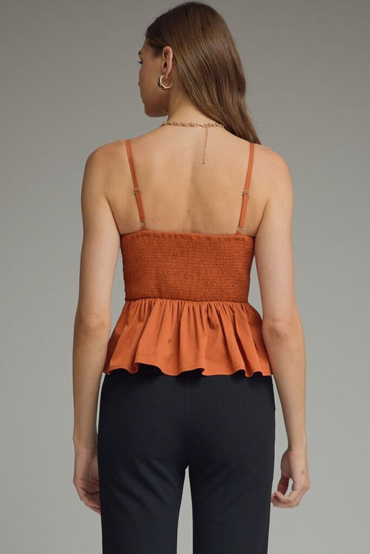 Pleated Cami Top