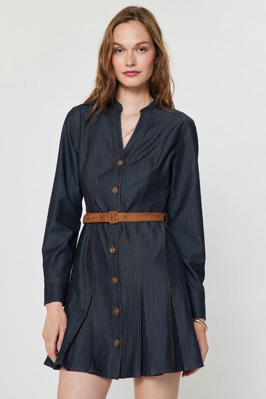 Gia Belted Mini Dress