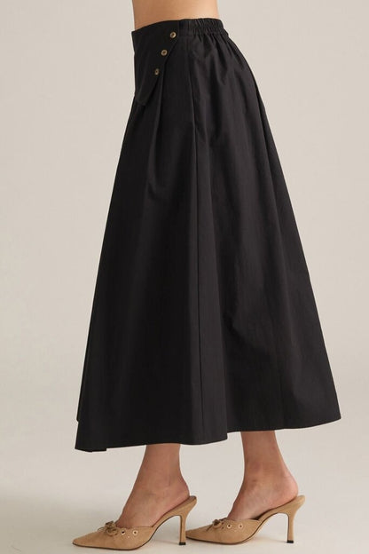 Fold Over Midi Skirt