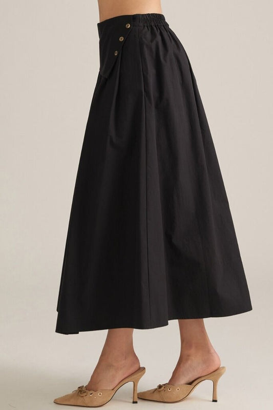 Fold Over Midi Skirt