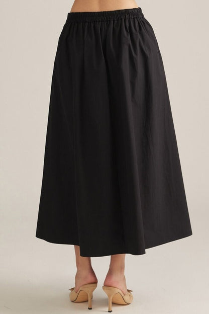 Fold Over Midi Skirt