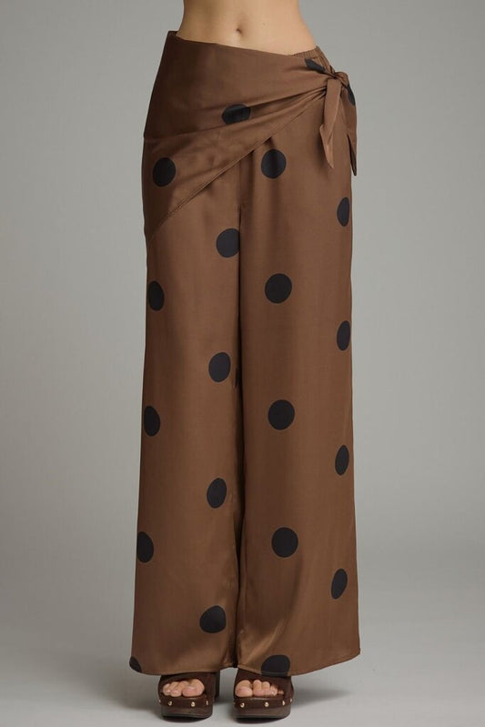 Satin Scarf Polka Dot Pants