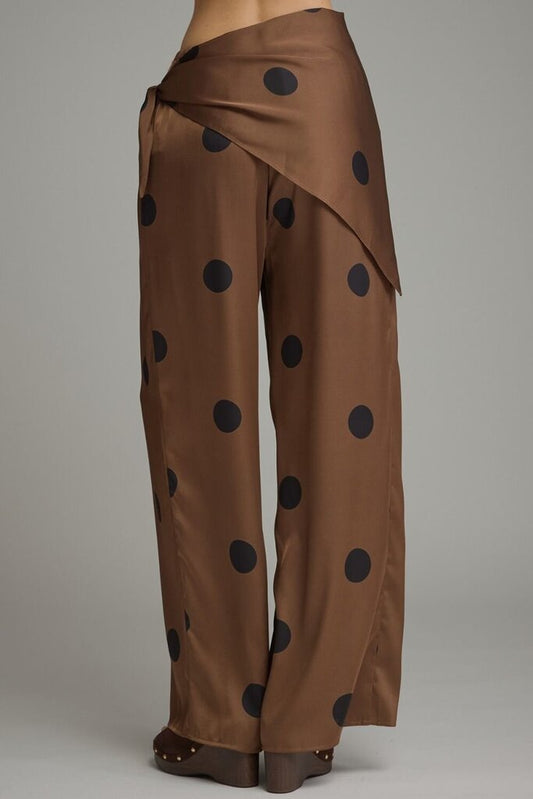 Satin Scarf Polka Dot Pants