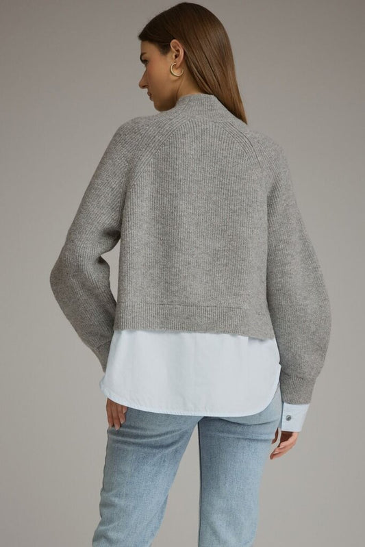 Layered Sweater Button Down