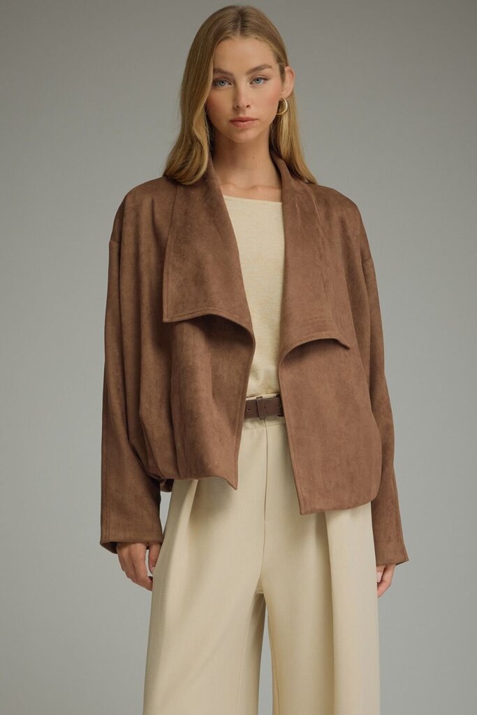 Suede Collared Jacket