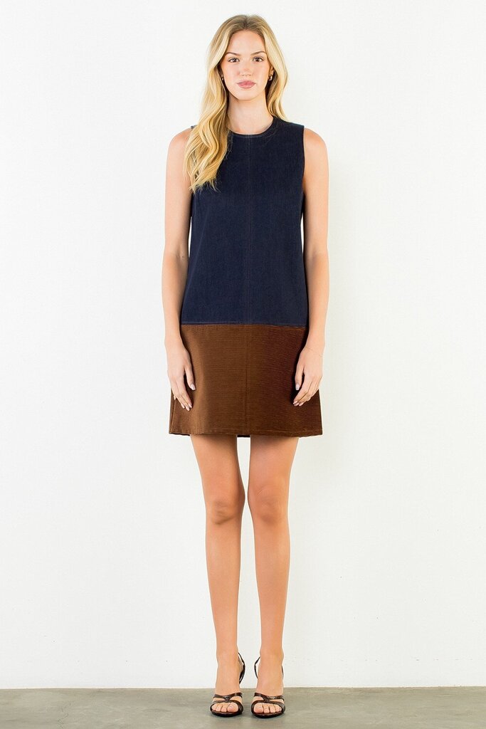 Corduroy Denim Dress